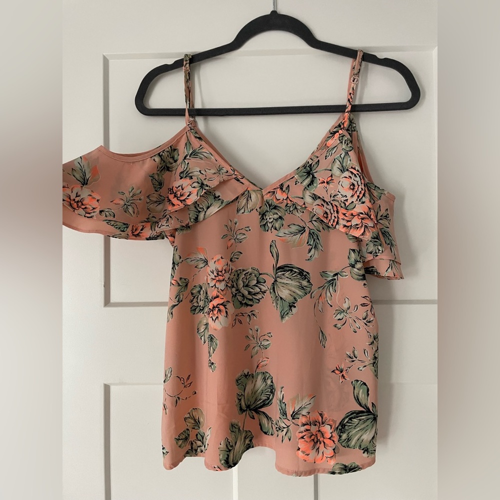 Design Lab by Lord & Taylor off-shoulder floral top